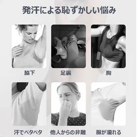 Underarm Sweat Pads, 50 Sheets, Fade Resistant, Smudge-Prevention, For Underarm Sweat, Unscented, Moisture Absorption, Quick Drying, Heat Protection, Use on Bottom of Feet and Underarms, Easy to Apply