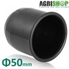 AGRISHOP 4x Tow Bar Ball Cover Black Plastic Φ50mm Trailer