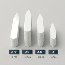 Cuello de plástico para camisas de vestir para hombre, inserciones de cuello, elige tu cantidad, 100-Blanco, Variety Pack