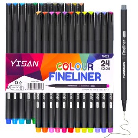YISAN Journal Pens,Fineliner Set,Bullet Journaling,Coloured Markers Fine Tip for Drawing,Note Taking,Colouring, Art School Supplies,No Bleed,70023
