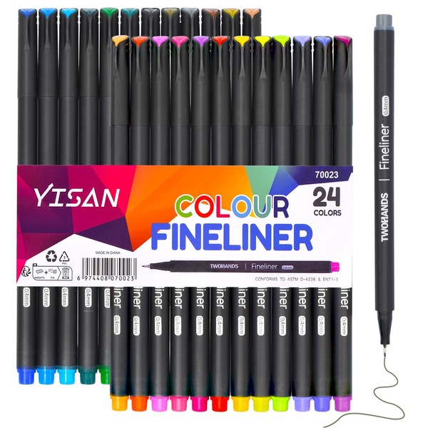 YISAN Journal Pens,Fineliner Set,Bullet Journaling,Coloured Markers Fine Tip for Drawing,Note