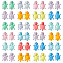 HAPTIME 300 Pcs Mini Resin Turtles, Resin Animals to Hide, Tiny Toys for Kid, Animals Figures for House&Office, Mini Figurines in Bulk, Turtle Party Favors, Miniatures for Crafts