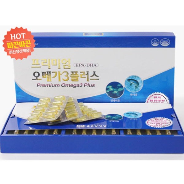 MD Recommended Chong Kun Dang Premium Omega 3 Plus 180 Capsules 2EA / MD추천 종근당 프리미엄 오메가3 플러스 180캡슐 2EA