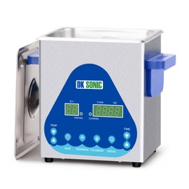 DK SONIC Ultrasonic Cleaner 2L,60W Professional Ultrasonic Jewelry Cleaner with Heater&Timer,Digital Control&Basket, Multiple Functions for Jewelry,Glasses,Chains, Watches