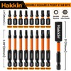 Double Square 8 Point Star Bit Set Hakkin 17Pcs S2