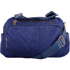 Ladies Polyester Tote Bag with Detachable Strap and Coin Purse, navy