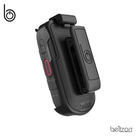 BELTRON DuraXV LTE Belt Clip Holster, Heavy Duty Rotating Belt Clip Holder Case for Kyocera DuraXV LTE E4610 (Verizon), DuraXE E4710 (AT&T), Secure Fit with Quick Release Latch & Kickstand Black