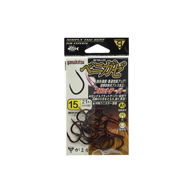 Gamakatsu single hook A1 Benigazeas 15 No. 21 sea urchin