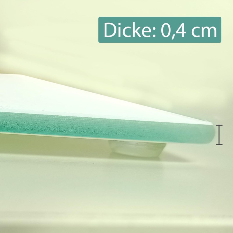 Chick Glass Chopping Board with Saying "Einen Scheiß muss ich