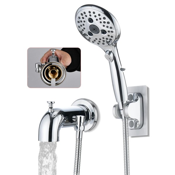 LOCALAND Bathtub Faucet with Sprayer, Tub Spout with Diverter Fits
