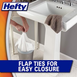 Hefty Flap Tie Small Trash Bags - Tropical Paradise, 4 Gallon, 26 Count (Pack of 1)