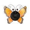 Evergreen Metal and Glass Shaped Wall Clock, Butterfly