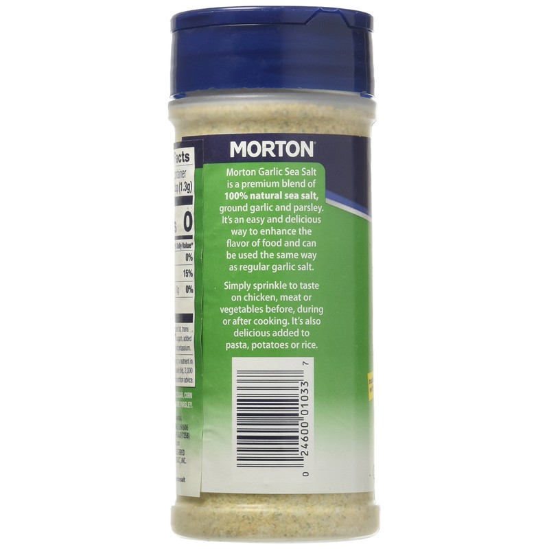 Mortons Sea Salt & Garlic, 8.5 oz