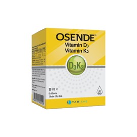 Tab İlaç Osende D3 + K2 20 mL Damla AROMASIZ Renkli