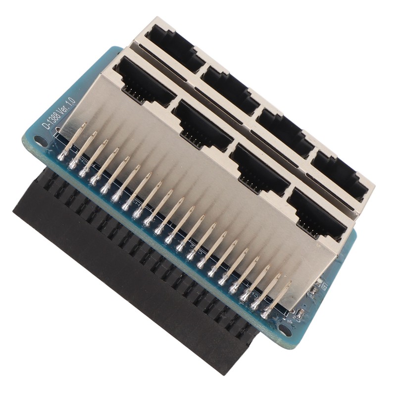 GPIO Breakout Board Professional 8 RJ45 Ports 40 Pin Power