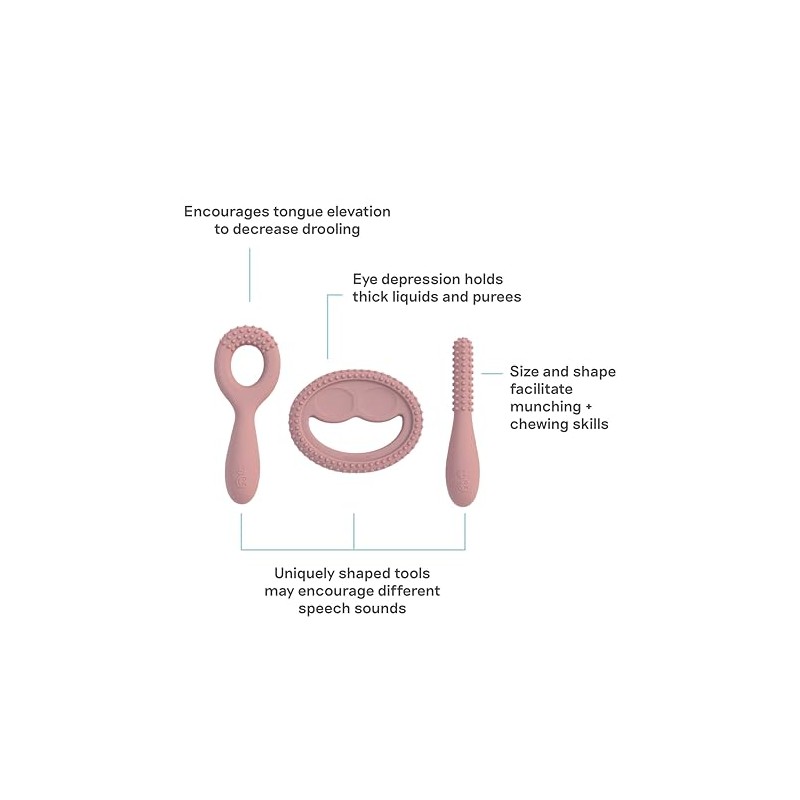 Set De 3 Herramientas De Desarrollo Oral De Ezpz Color