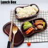 Portable Lunch Box Set Japanese Wooden Food Storage Container for