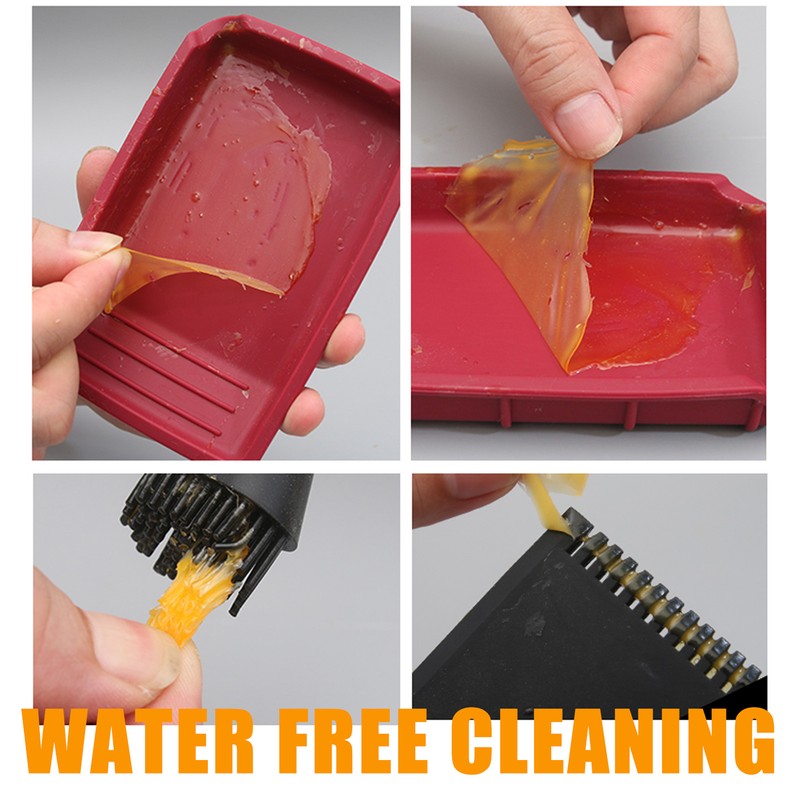 4Pcs Silicone Glue Kit 2 Brush 1 Comb and 1