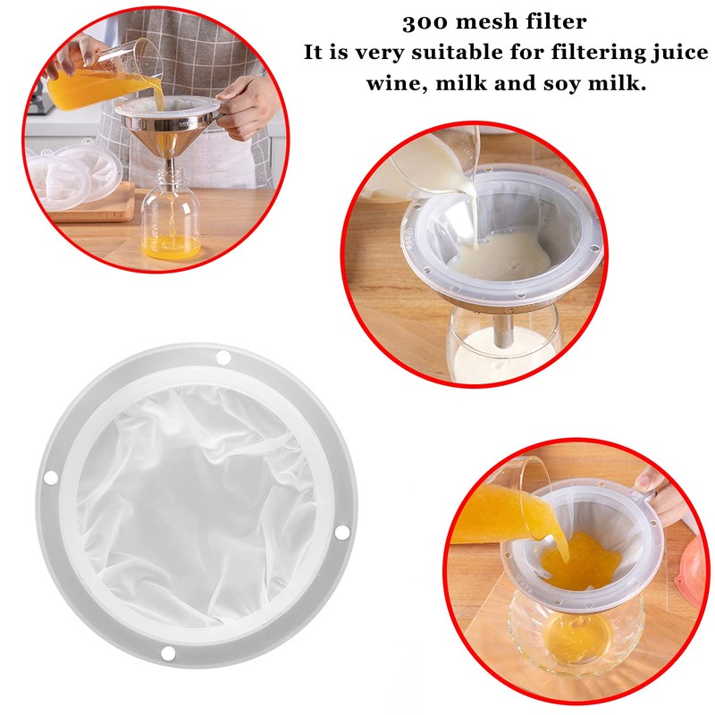 Stainless Steel Funnel Kitchen Jam Funnel with Preserving Jars Lifter