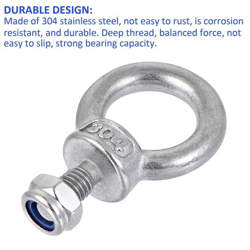 M METERXITY 2 Sets Mechanical Shoulder Hanging Eye Bolts Chandelier