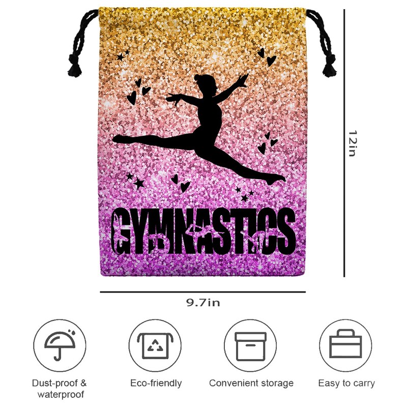 LULYKINI Gymnastics Drawstring Grip Bags Small Drawstring Bag Waterproof Gym