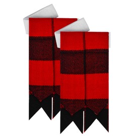 DSS KILTS Scottish Kilt Hose Flashes for Men-Socks Flashes for Men (Acrylic Wool, Rob Roy Tartan)