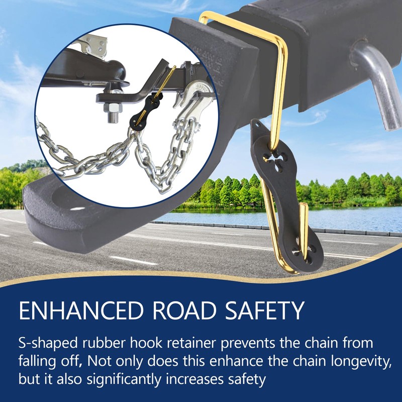 EAORBD 45807 Trailer Safety Chain Holder for Trailer Chain Holder