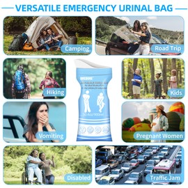 ONEDONE Disposable Urinal Bags 8/12/24 Pack 30.4 OZ Pee Bags for Travel for Men Women Kids Emergency Urine Bags Portable Emergency Urinal Bags Vomit Bags for Traffic Jams Camping Hiking