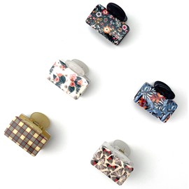 Phenel Small Hair Jaw Claw Clips, Set of 5 - Fashion Durable Styling Women Hair Accessories