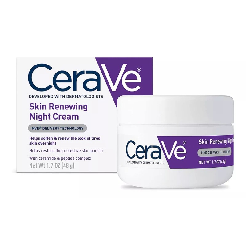 Cerave Suero Retinol Skin Renewing Y Crema De Noche Antiedad