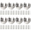Creatyi Heavy Duty Closet Rod Brackets Closet Shower Rod Bracket