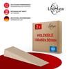 LouMaxx Set of 2 Wooden Wedges Large Made of Natural