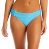 JESSICA SIMPSON Women's Standard Adjustable Cropped Cami Bikini Top, Blue,
