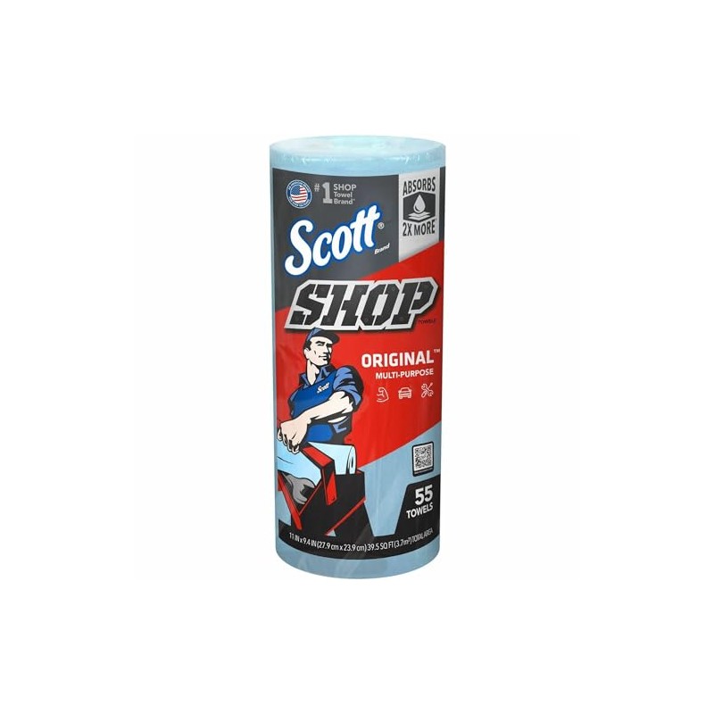 Scott Kimberly-Clark Professional Logistics Supply 75130KC Scott Shop Towels Blue