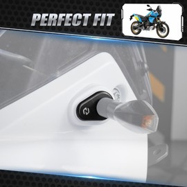 NICECNC Black Turn Signals Indicator Adapter Spacers Compatible with Yamaha Tenere 700 XTZ700 2019-2023, See Fitment