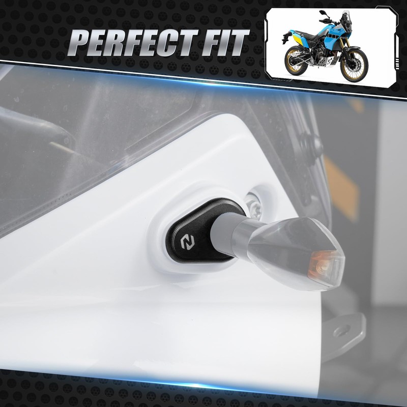 NICECNC Black Turn Signals Indicator Adapter Spacers Compatible with Yamaha