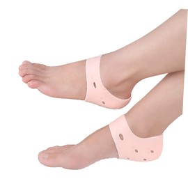 Minkissy Heel Protective Sleeve for Cracked Skin and Heel Moisturizing Gel for Foot Care Breathable Design Anti-slip Function for Daily Use