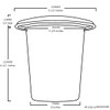 Bountiful Harvest Memorial 12cm tall 5inch wide Aluminium Grave Inserts