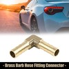 X AUTOHAUX 8mm Brass Barb Elbow 90 Degree Male Fitting