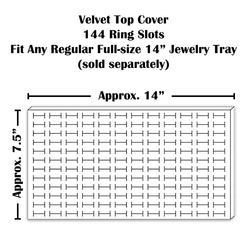 The Display Guys ~ 6pcs Gray Deluxe Velvet Ring Foam