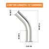 GASHER 1PCS 45 Degree Elbow Aluminum Alloy Tube Intercooler Pipe
