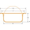 SANEI Sink Drain Basket, Anti-Slime, 5.3 inches (135 mm), Copper,