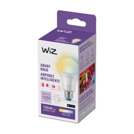 WiZ Connected 100W A19 LED Smart Light Bulbs Tunable White - Connects to Your Wi-Fi - E26 Smart Bulb - Control with Voice or App + Activate with Motion - Matter Compatible