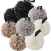 Esponjas Lufa Ducha Paquete Unidades Toda Familia Colores Neutros Negras