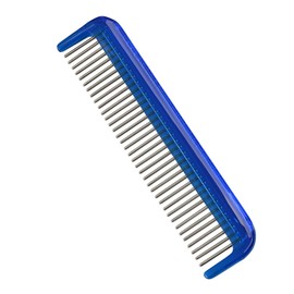 Hair Doctor Ladies 5" Comb with rotating stainless steel teeth to reduce hair loss and damage (Ocean Blue)