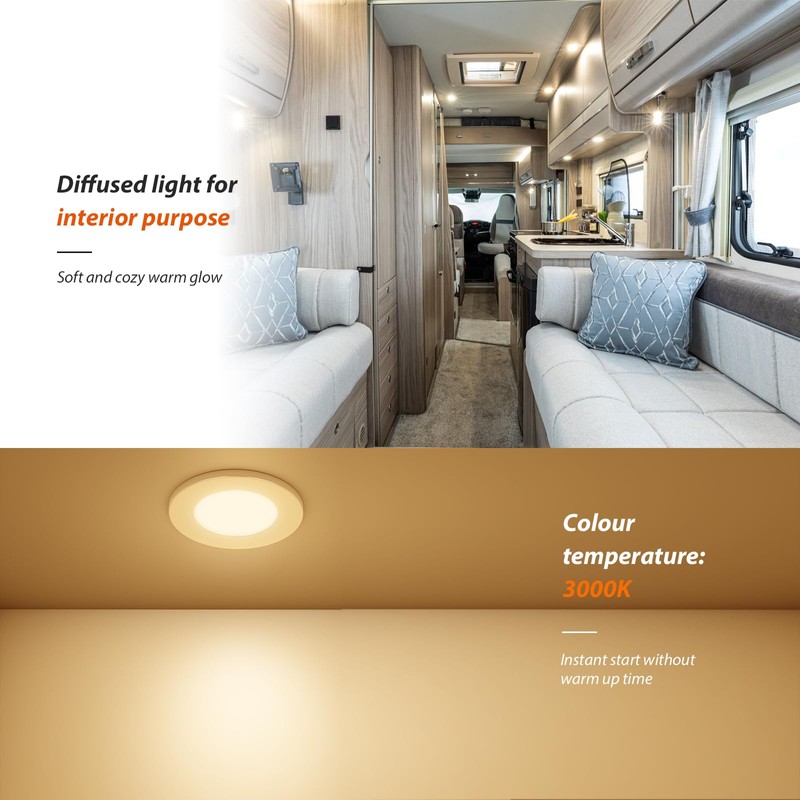 Dream lighting RV Interior LED Lights 12volt Recessed Pot Light