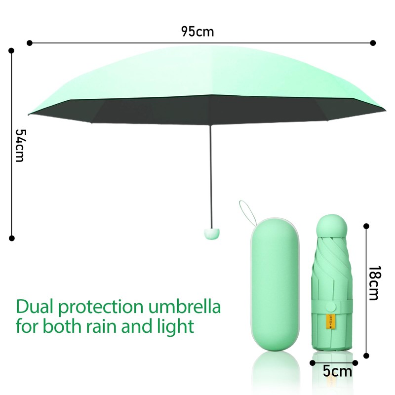 EEPLUYTY Mini Umbrella, Six Bone Umbrella, UV Protection Umbrella, Outdoor
