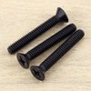 #10-24 x 2 Flat Head Machine Screws Black, Phillips Drive,