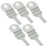 LEFITPA Replacement 5-Pack 10mm Stainless Steel Multi-Tool Saw Blade for
