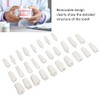 28 Piezas de Dientes Extraíbles, Diseño Extraíble de Plástico Duradero,
